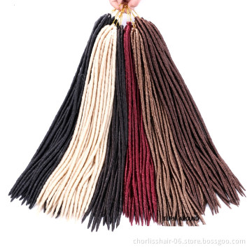 wholesale Soft Dreadlocks Goddess Faux Locs Ombre Hair Crochet Extension Expression Synthetic Braiding Hair